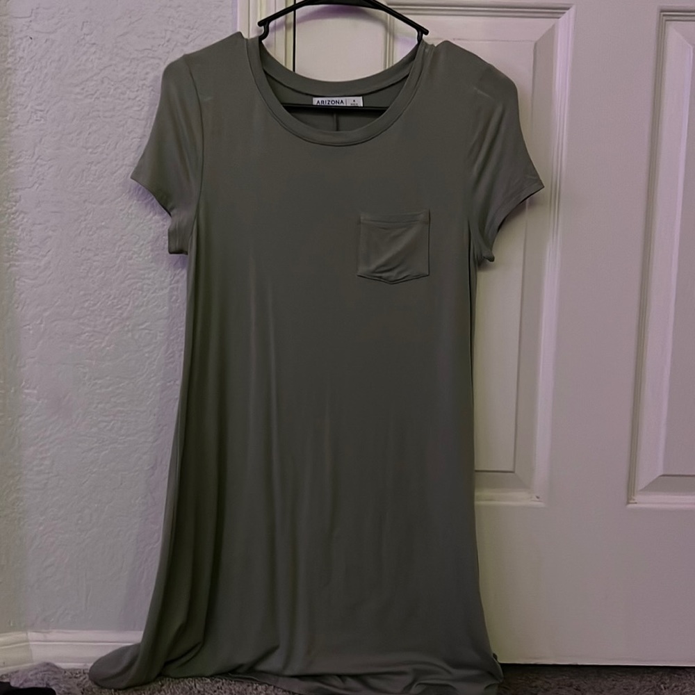 Olive green sun dress